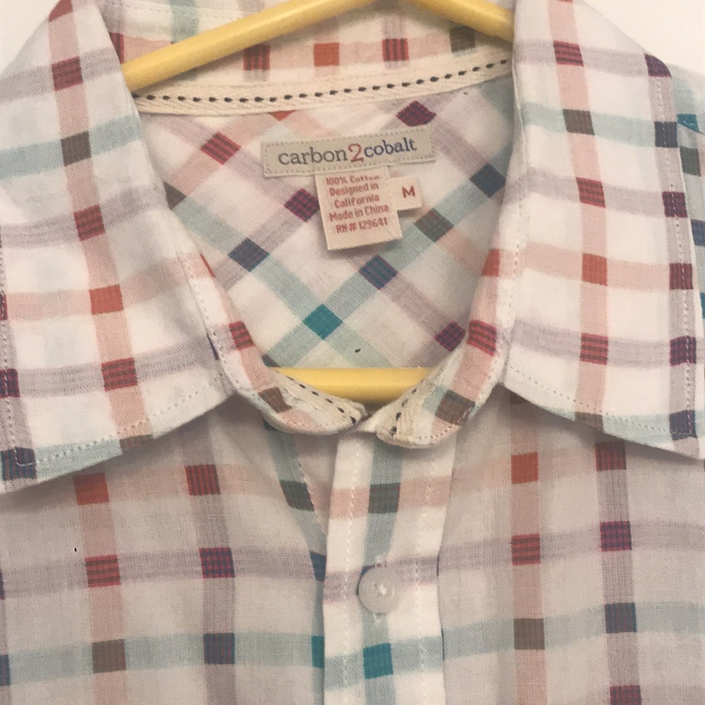 Men’s Carbon 2 Cobalt 100% Cotton Shirt - Size Medium